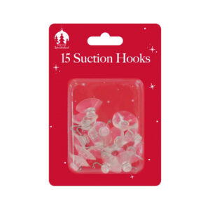 Christmas Small Suction Hooks 15 pack