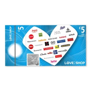 LOVE 2 SHOP £5