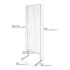Metal Mesh Panel Winter Clothing Stand - Image 3
