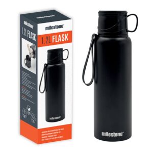 Milestone Double Walled Stainless Steel Flask 1.2 Litre