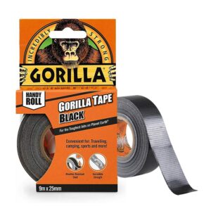 Gorilla Tape Black Handy Roll 25mm x 9m
