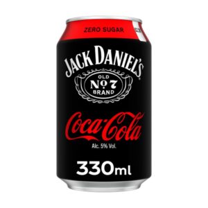 Jack Daniels & Coca Cola Zero 5% vol 330ml PM £2.39 x 12