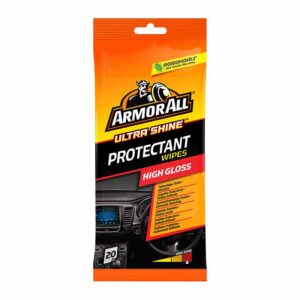 Armor All Wipes Ultra Shine Protectant Wipes Pouch in display of 6