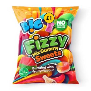 B!G Fizzy Mix Sweets PM £1 150g x 10