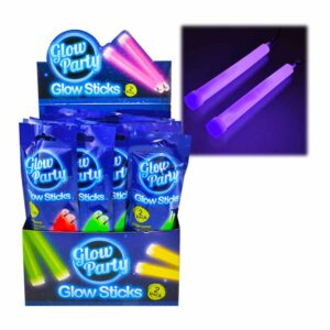 Glow Sticks 2 Pack in display of 24