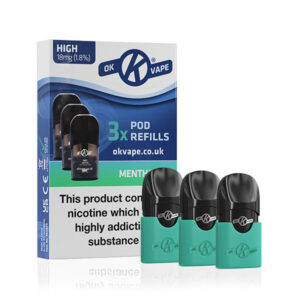 OK Vape Pod Refills Menthol 12mg 4ml - 2 pack (10)
