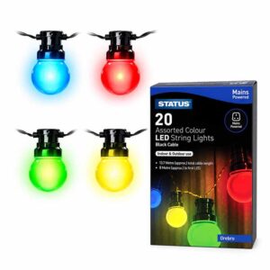 Status LED Christmas Lights Mains 20 Colour