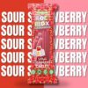 Roc Blox Supercharged Sour Strawberry Cables 170g in a display of 12 - Image 3