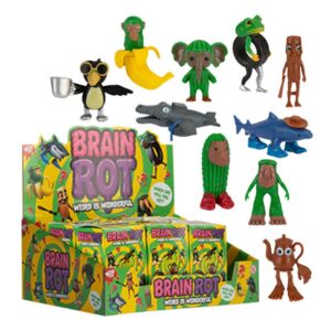 Brain Rot Mini Figures Blind Box 8cm in display of 12