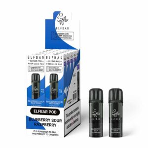 ElfBar 600 Prefilled Pods Blueberry Sour Raspberry - 2 Pack