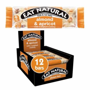 Eat Natural Almond & Apricot with a Yoghurt Coating Bars 40g in display of 12