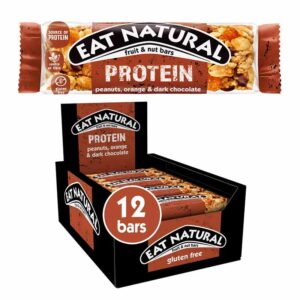 Eat Natural Protein Packed Peanuts, Orange & Dark Choc 40g in display of 12