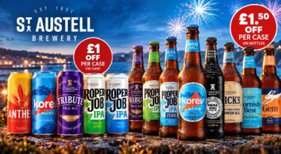 St Austell cans and bottles £1 OFF/ £1.50 OFF