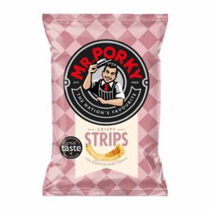 Mr Porky Crispy Strips 35g - 0% vat Clip Strip x 24