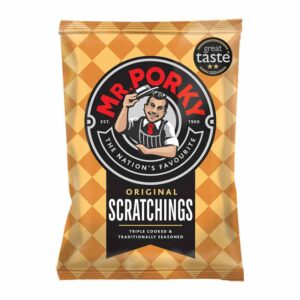 Mr Porky Pork Scratchings 40g - 0% vat Clip Strip x 24