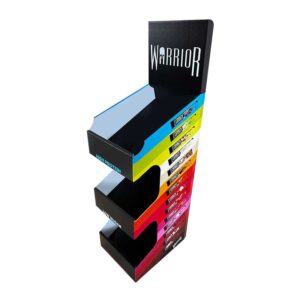 Warrior Crunch 3 Tier Cardboard Counter Display
