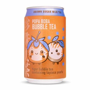 Popa Boba Brown Sugar Milk Bubble Tea 320ml 0% Vat x 24