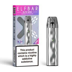 Elfbar ELFX Mini Refillable Pod Kit - Silver