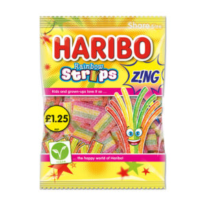 Haribo Rainbow Strips Zing PM £1.25 130g x 12