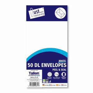 Envelopes DL White Peal & Seal 50 pack in display of 12