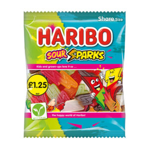 Haribo Sour Sparks PM £1.25 140g x 12