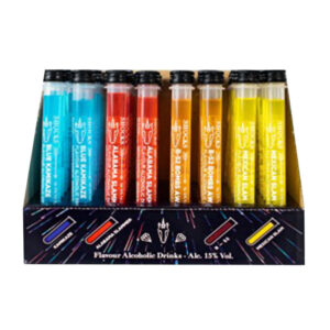 Shocks Test Tube Alcoholic Drinks 20ml 15% vol x 48