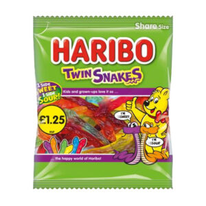 Haribo Twin Snakes PM £1.25 140g x 12
