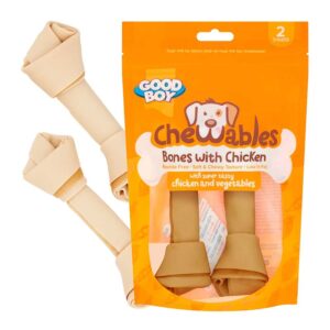 Good Boy Chewable Chicken Medium Bones 2 pack 158g x 8