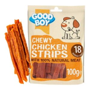 Good Boy Chewy Chicken Strips 100g x 10