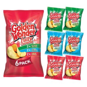 Golden Wonder Variety Crisps 6 Pack 25g x 16