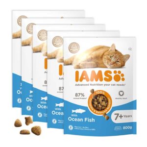 IAMS Advanced Nutrition Adult Cat 1 Years+ with Ocean Fish 800g x 5