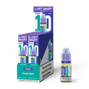 Lost Mary Nic Salt E-Liquid Fresh Mint 10mg 10ml