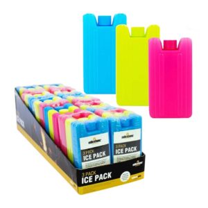 Ice Pack Freeze Blocks 3 Pack in display of 10