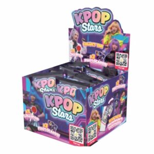 KPOP Stars Photocards & Lollipop in a display of 24