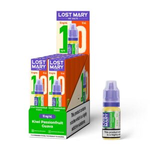 Lost Mary Nic Salt E-Liquid Kiwi Passion Fruit Guava 10mg 10ml