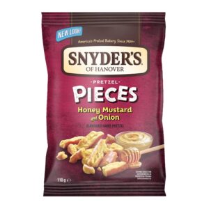 Snyders Pretzels Honey Mustard & Onion 110g 0% vat x 10