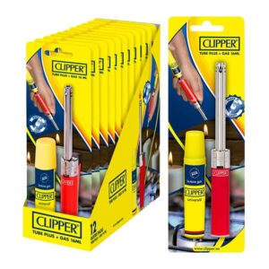 Clipper Tube Plus Lighter + 16ml Gas x 12