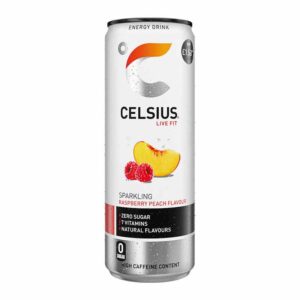 Celsius Raspberry Peach PMP &pound;1.50 355ml x 12