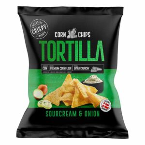 Crispy Torilla Corn Chips Sour Cream & Onion 150g x 12