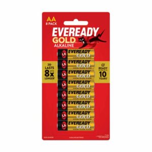 Eveready Gold AA Alkaline Batteries 8 Pk x 20