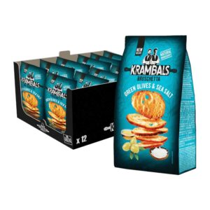 Krambals Bruschetta Green Olives & Sea Salt 70g 0% vat x 12