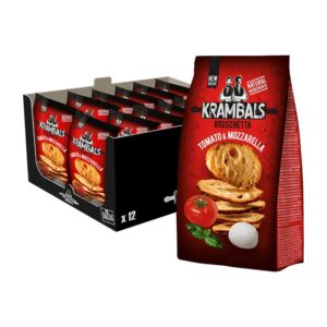 Krambals Bruschetta Tomato & Mozzarella 70g 0% vat x 12
