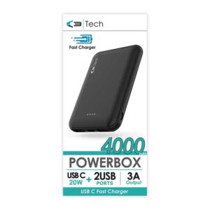 Vibe C3 4000mAh Powerbox USB-C Fast Charger Power Bank