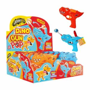 Johny Bee Dino Gun Pop 10g in a Display of 12