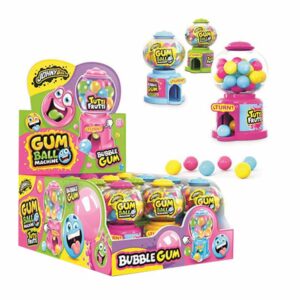 Johny Bee Gum Ball Machine 30g in a Display of 12