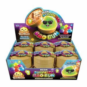 Neon Surprise Bao Buns in display of 12