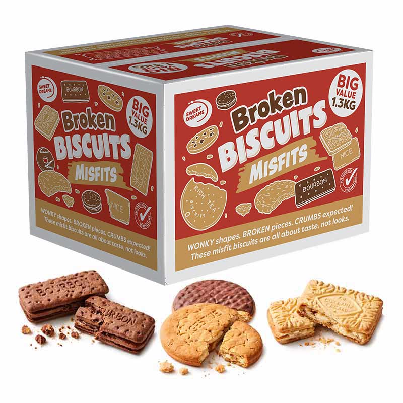 Broken Biscuits Misfits Box 1.3kg 0% vat | CTC Wholesalers