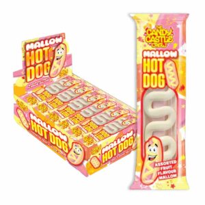 Marshmallow Hot Dog 22g in display of 24