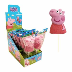 Peppa Pig Marshmallow Pop 30g in display of 18