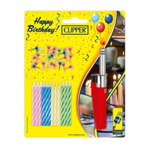 Clipper Mini Tube Lighter & Candles x 12